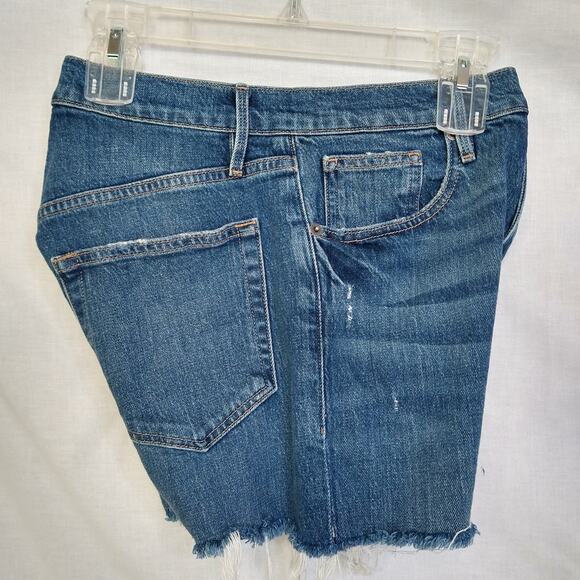 FRAME Le Vintage Bermuda Shorts Raw Hem Sz 27 Summer Casual Vacation - Picture 9 of 15